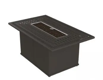 Tropitone Furniture 801753FP-24 Spectrum 53" x 32" Rectangular Fire Pit, Built-In Ignitor Tropitone Furniture 801753FP-24 Spectrum 53" x 32" Rectangular Fire Pit, Built-In Ignitor