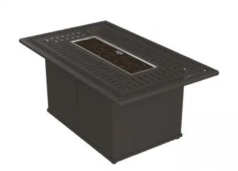 Tropitone Furniture 801753FPM-24 Spectrum 53" x 32" Rectangular Fire Pit, Manual Ignition Tropitone Furniture 801753FPM-24 Spectrum 53" x 32" Rectangular Fire Pit, Manual Ignition