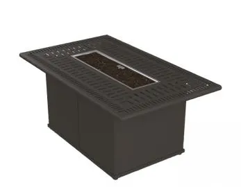Tropitone Furniture 801753FPM-24 Spectrum 53" x 32" Rectangular Fire Pit, Manual Ignition Tropitone Furniture 801753FPM-24 Spectrum 53" x 32" Rectangular Fire Pit, Manual Ignition