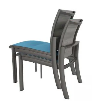 Tropitone Furniture 891528PS KOR Padded Sling Side Chair Tropitone Furniture 891528PS KOR Padded Sling Side Chair