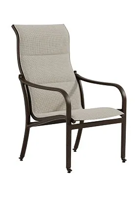 Tropitone Furniture 682101PS Andover Padded Sling High Back Dining Chair