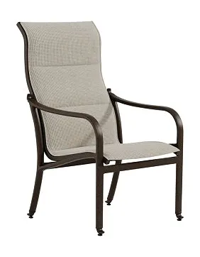 Tropitone Furniture 682101PS Andover Padded Sling High Back Dining Chair Tropitone Furniture 682101PS Andover Padded Sling High Back Dining Chair
