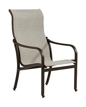 Tropitone Furniture 682101 Andover Sling High Back Dining Chair Tropitone Furniture 682101 Andover Sling High Back Dining Chair