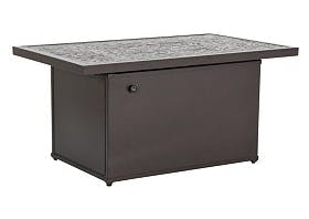 Tropitone Furniture 282053FPL-18 Arazzo 50" x 30" Rectangular, 18" HT, Match Lit Fire Pit Tropitone Furniture 282053FPL-18 Arazzo 50" x 30" Rectangular, 18" HT, Match Lit Fire Pit