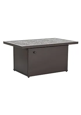 Tropitone Furniture 282053FPL-24 Arazzo 50″ x 30″ Rectangular, 24″ HT, Match Lit Fire Pit