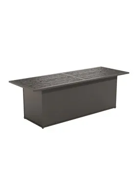 Tropitone Furniture 282175FPL-24 Arazzo 75″ x 27″ Rectangular, 24″ HT, Match Lit Fire Pit