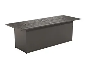 Tropitone Furniture 282175FPL-24 Arazzo 75" x 27" Rectangular, 24" HT, Match Lit Fire Pit Tropitone Furniture 282175FPL-24 Arazzo 75" x 27" Rectangular, 24" HT, Match Lit Fire Pit