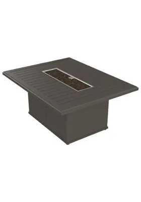 Tropitone Furniture 401767FP-24  Banchetto 54″ x 42″ Rectangular Fire Pit, Built-In Ignitor