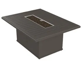 Tropitone Furniture 401767FP-24 Banchetto 54" x 42" Rectangular Fire Pit, Built-In Ignitor Tropitone Furniture 401767FP-24 Banchetto 54" x 42" Rectangular Fire Pit, Built-In Ignitor