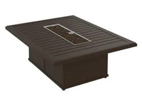 Tropitone Furniture 401767FPM-18 Banchetto 54" x 42" Rectangular Fire Pit, Manual Ignition Tropitone Furniture 401767FPM-18 Banchetto 54" x 42" Rectangular Fire Pit, Manual Ignition
