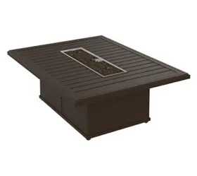 Tropitone Furniture 401767FPM-18 Banchetto 54" x 42" Rectangular Fire Pit, Manual Ignition Tropitone Furniture 401767FPM-18 Banchetto 54" x 42" Rectangular Fire Pit, Manual Ignition