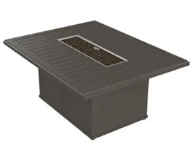 Tropitone Furniture 401767FPM-24 Banchetto 54" x 42" Rectangular Fire Pit, Manual Ignition Tropitone Furniture 401767FPM-24 Banchetto 54" x 42" Rectangular Fire Pit, Manual Ignition