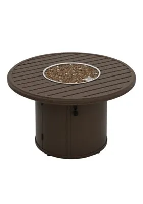 Tropitone Furniture 401642FPM Banchetto 42″ Round Fire Pit, Manual Ignition