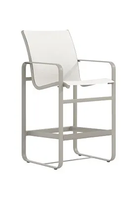 Tropitone Furniture 422429-28 Brasilia Sling Bar Stool Stationary 28″