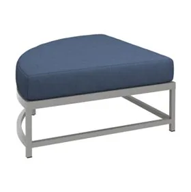 Tropitone Furniture 591608CO Cabana Club Cushion Curved Ottoman (17" Seat Height) Tropitone Furniture 591608CO Cabana Club Cushion Curved Ottoman (17" Seat Height)