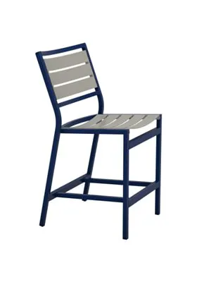 Tropitone Furniture 591429MS-25 Cabana Club Armless Aluminum Slat Counter Height Stool