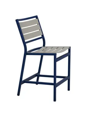 Tropitone Furniture 591429MS-25 Cabana Club Armless Aluminum Slat Counter Height Stool Tropitone Furniture 591429MS-25 Cabana Club Armless Aluminum Slat Counter Height Stool