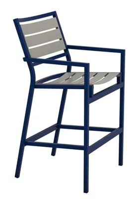 Tropitone Furniture 591026MS Cabana Club Aluminum Slat Bar Stool Tropitone Furniture 591026MS Cabana Club Aluminum Slat Bar Stool