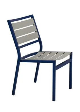 Tropitone Furniture 591028MS Cabana Club Aluminum Slat Side Chair Tropitone Furniture 591028MS Cabana Club Aluminum Slat Side Chair