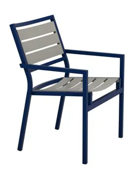 Tropitone Furniture 591037MS Cabana Club Aluminum Slat Dining Chair Tropitone Furniture 591037MS Cabana Club Aluminum Slat Dining Chair