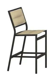 Tropitone Furniture 591429PS-28 Cabana Club Padded Sling Armless Stationary Bar Stool Tropitone Furniture 591429PS-28 Cabana Club Padded Sling Armless Stationary Bar Stool