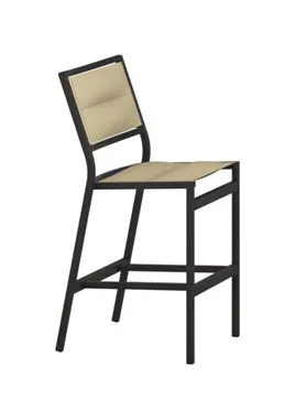 Tropitone Furniture 591429PS-28 Cabana Club Padded Sling Armless Stationary Bar Stool Tropitone Furniture 591429PS-28 Cabana Club Padded Sling Armless Stationary Bar Stool