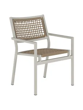Tropitone Furniture 592437RP Cabana Club Rope Seat Stacking Dining Chair Tropitone Furniture 592437RP Cabana Club Rope Seat Stacking Dining Chair