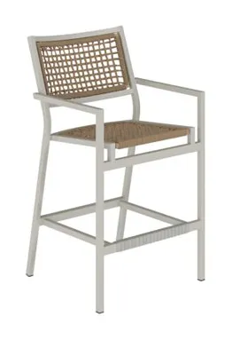 Tropitone Furniture 592426RP-30 Cabana Club Rope Seat 30" Seat HT Stationary Bar Stool Tropitone Furniture 592426RP-30 Cabana Club Rope Seat 30" Seat HT Stationary Bar Stool