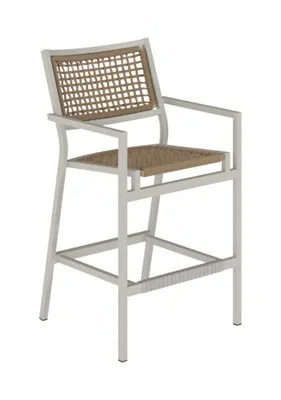 Tropitone Furniture 592426RP-30 Cabana Club Rope Seat 30" Seat HT Stationary Bar Stool Tropitone Furniture 592426RP-30 Cabana Club Rope Seat 30" Seat HT Stationary Bar Stool
