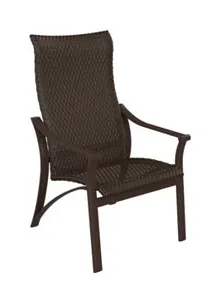 Tropitone Furniture 161501WS Corsica Woven High Back Dining Chair Tropitone Furniture 161501WS Corsica Woven High Back Dining Chair