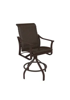Tropitone Furniture 161527WS-28 Corsica Woven Swivel Bar Stool