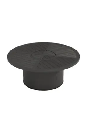 Tropitone Furniture 632142FPL-18 Crestwood 42″ Round, 18″ HT, Match Lit Fire Pit