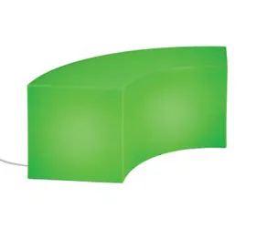Tropitone Furniture 3A1508C50LT Curve Crescent Table/Bench with Light Tropitone Furniture 3A1508C50LT Curve Crescent Table/Bench with Light