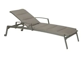 Tropitone Furniture 461433WPS Elance Padded Chaise Lounge with Arms & Wheels Tropitone Furniture 461433WPS Elance Padded Chaise Lounge with Arms & Wheels