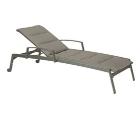 Tropitone Furniture 461433WPS Elance Padded Chaise Lounge with Arms & Wheels Tropitone Furniture 461433WPS Elance Padded Chaise Lounge with Arms & Wheels