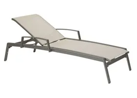 Tropitone Furniture 461433 Elance Relaxed Sling Chaise Lounge with Arms Tropitone Furniture 461433 Elance Relaxed Sling Chaise Lounge with Arms