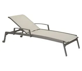 Tropitone Furniture 461433W Elance Relaxed Chaise Lounge with Arms & Wheels Tropitone Furniture 461433W Elance Relaxed Chaise Lounge with Arms & Wheels