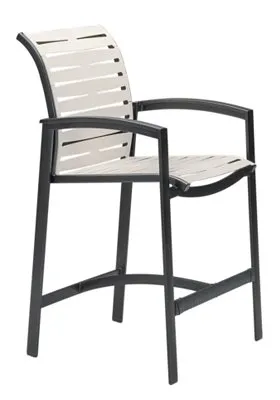 Tropitone Furniture 471126RB Elance EZ SPAN Bar Stool Ribbon Segment