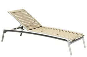 Tropitone Furniture 471132RB Elance EZ SPAN Ribbon Segment Chaise Lounge Armless Tropitone Furniture 471132RB Elance EZ SPAN Ribbon Segment Chaise Lounge Armless
