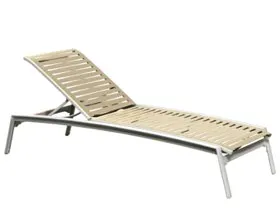 Tropitone Furniture 471132RB Elance EZ SPAN Ribbon Segment Chaise Lounge Armless Tropitone Furniture 471132RB Elance EZ SPAN Ribbon Segment Chaise Lounge Armless