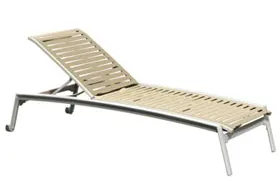 Tropitone Furniture 471132RBW Elance EZ SPAN Ribbon Segment Chaise Lounge Armless Tropitone Furniture 471132RBW Elance EZ SPAN Ribbon Segment Chaise Lounge Armless