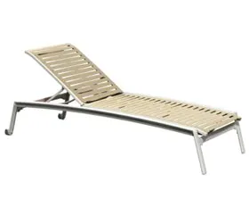 Tropitone Furniture 471132RBW Elance EZ SPAN Ribbon Segment Chaise Lounge Armless Tropitone Furniture 471132RBW Elance EZ SPAN Ribbon Segment Chaise Lounge Armless