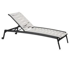 Tropitone Furniture 471132WVW Elance EZ SPAN Wave Segment Chaise Lounge Armless Tropitone Furniture 471132WVW Elance EZ SPAN Wave Segment Chaise Lounge Armless