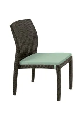 Tropitone Furniture 36162805 Evo Woven Side Chair with Seat Pad