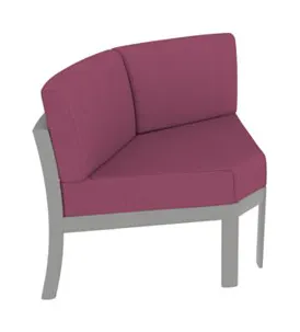 Tropitone Furniture 901610CC KOR Cushion Curved Corner Module Tropitone Furniture 901610CC KOR Cushion Curved Corner Module