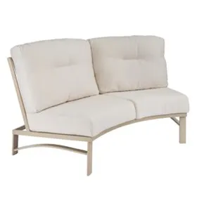 Tropitone Furniture 391810CC2 Kenzo Armless Crescent Love Seat Tropitone Furniture 391810CC2 Kenzo Armless Crescent Love Seat