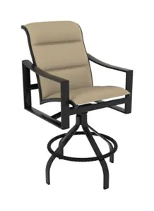 Tropitone Furniture 381527PS-28 Kenzo Padded Sling Swivel Bar Stool Tropitone Furniture 381527PS-28 Kenzo Padded Sling Swivel Bar Stool