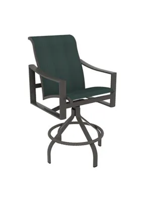 Tropitone Furniture 381527-28 Kenzo Sling Swivel Bar Stool