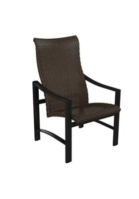 Tropitone Furniture 381501WS Kenzo Woven High Back Dining Chair
