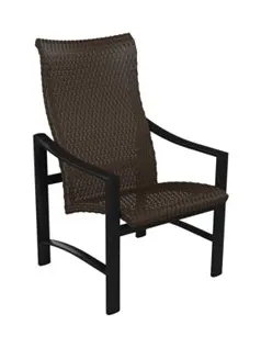 Tropitone Furniture 381501WS Kenzo Woven High Back Dining Chair Tropitone Furniture 381501WS Kenzo Woven High Back Dining Chair